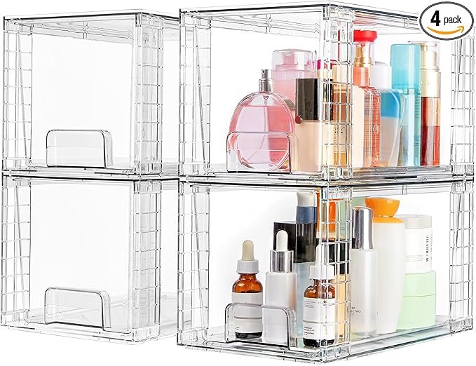 Clear Stackable Drawers