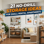 no drill storage ideas for a small rental apartment
